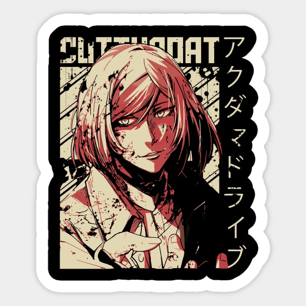 Cutthroat Akudama Sticker by Iravgustane